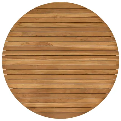 Produktbild von vidaXL Tischplatte Ø 90 x 3,5 Rund Massives Teakholz Natur