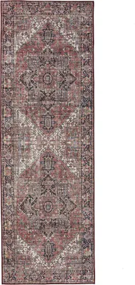 Zdjęcie produktu dla benuta prany vintage bieżnik George Wielokolorowy/Beżowy 80x240 cm dywan do salonu sypialni miękki orientalny