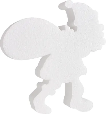 Produktbild von Styroporform "Weihnachtsmann mit Sack", 21 x 19 x 4 cm