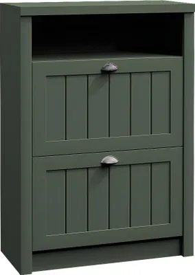 Image de Armoire à chaussures Commode à chaussures Rangement Commode d'entrée Meubles en bois massif Commode