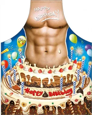 Produktbild von Grill u. Küchenschürze - Happy Birthday Men