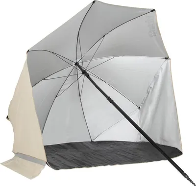 Zdjęcie produktu dla VirtuFit parasol plażowy z osłoną przeciwwiatrową 160 cm Beżowy