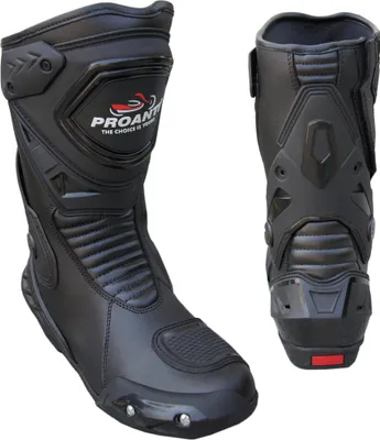 Produktbild von PROANTI Motorradstiefel Leder Motorrad Stiefel Touring Racing