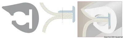 Immagine prodotto di Profilo a L in PVC, nero 36x38 mm, 24 metri