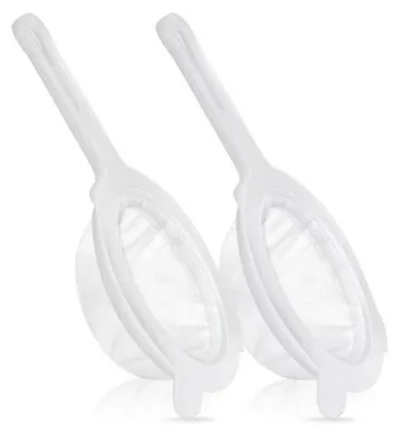 Produktbild von 2 Stück Saftsiebe aus Kunststoff und Nylon, Lebensmittelsieb, Joghurtsieb mit Griff, 120/200 Mesh, für die Küche