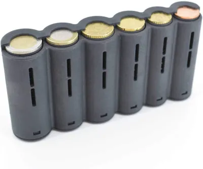 Imagen del producto de Soporte para monedas, con 6 compartimentos, color , resistente, ideal para colecciones de monedas