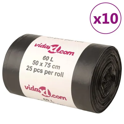 Produktbild von Müllsäcke 250 Stk. Schwarz 60 L
