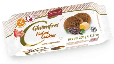 Produktbild von Coppenrath Glutenfrei Kakao Cookies 200g