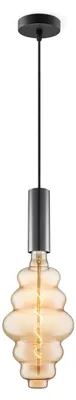 Produktbild von Home Sweet Home Hängeleuchte schwarz Saga Cloud - dimmbar E27 amber