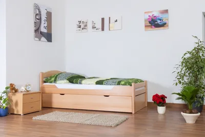Produktbild von Bett mit Ausziehbett