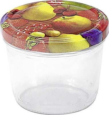 Produktbild von EMSY Schraubdeckelglas mit 82mm TO-Deckel Obstdekor 230 ml 6er Pack