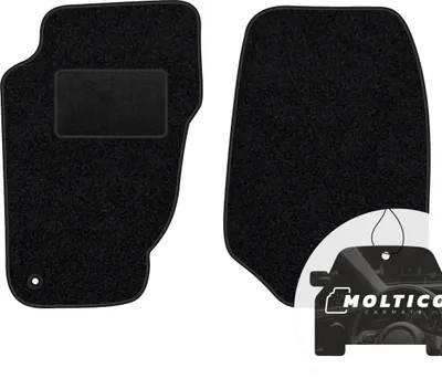 Produktbild von moto-MOLTICO Vorne Fußmatten Auto Velours Autoteppiche Schwarz Automatten Set 2-teilig passend für Jeep Cherokee 2002-2007