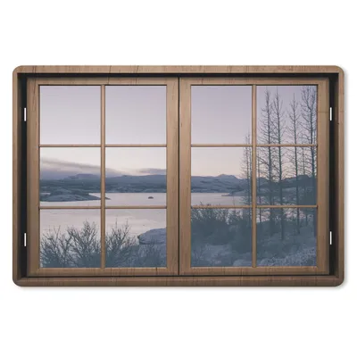 Produktbild von MuchoWow® Schreibtischunterlage Aussicht - Sonnenuntergang - Berg 60x40 cm - XXL Mauspad - Großes Mauspad
