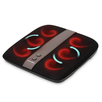Image de Appareil de massage des pieds Homedics FM-TS12H-EU avec fonction chauffante, 28 picots de massage, jusqu'à la pointure 47 (EU), noir