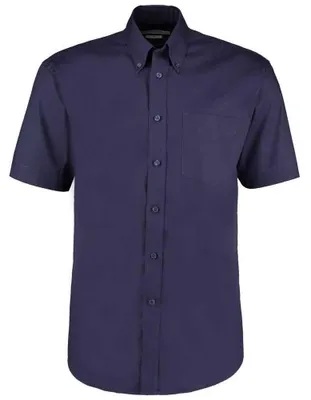 Produktbild von Kustom Kit - "Premium" Hemd für Herren, Oxford-Stil, Klassisch, kurzärmlig LT3629 (41,5cm) (Mitternachtsblau)