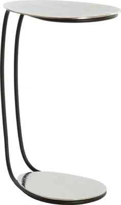 Produktbild von Light & Living Beistelltisch MARSH Metall raues Nickel Schwarz – 43x27x53 cm
