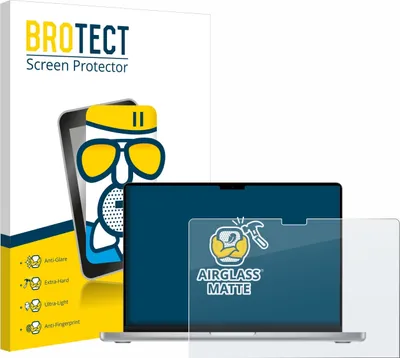 Produktbild von BROTECT Entspiegelungs Schutzglas für Apple MacBook Pro 14" M2 2023 Schutzfolie Panzer Folie Glas Display Schutz matt