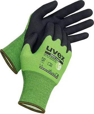 Produktbild von uvex Schutzhandschuh D500 foam grün Gr. 9