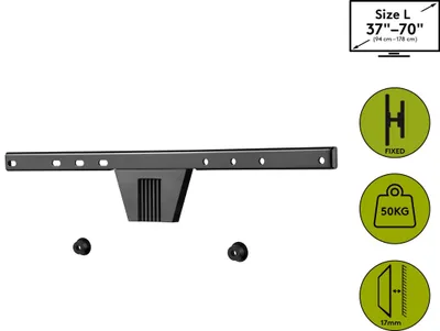 Produktbild von goobay TV-Wandhalterung OLED FIXED (L) schwarz