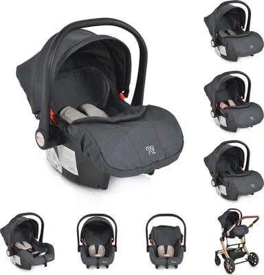 Produktbild von Moni Babyschale Trio i-Size (40 - 87cm) Adapter, Fußabdeckung, weiches Kissen beige