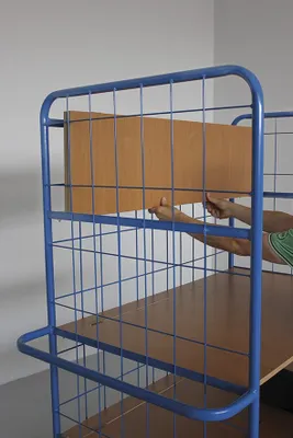 Produktbild von Variofit Etagenwagen hoch mit klappbaren Etagenböden, Ladefläche:1005x645 mm