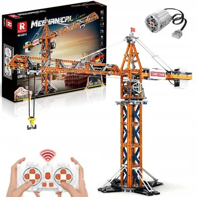 Produktbild von Fernsteuerbarer Kran Konstruktionsbausteine Set 1288 Teile RC