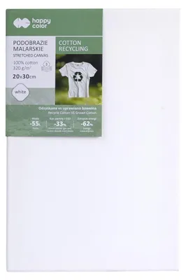 Obrázok produktu pre Happy Color Podobrazie malarskie bawełna z recyclingu 20X30cm