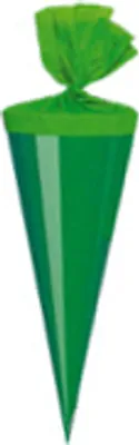 Produktbild von 5 Deko Schultüten / Länge: 20cm / Farbe: grün