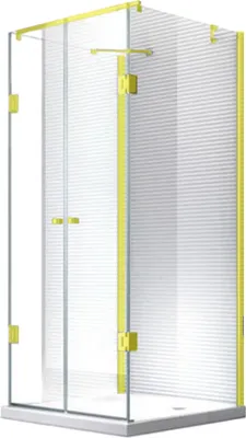 Produktbild von Glaszentrum Hagen - 120x90x195cm - Duschabtrennung Ares U-Duschabtrennung - 8mm - ESG Glas