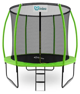 Produktbild von INLEA ULTIMATE Jump Trampolin 250 cm mit Innen-Sicherheitsnetz - Hellgrün