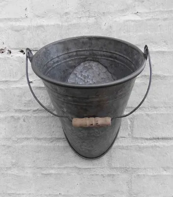 Produktbild von Eimer für Wand Pflanztopf Blumentopf Pflanzkübel Eisen verzinkt 25 cm