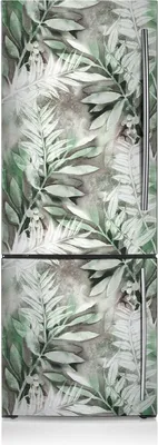 Produktbild von Kühlschrankfolie Aufkleber Kühlschrankmagnete Dekoration Kühlschrankfolie 60x180 cm - Blätter von Tropen