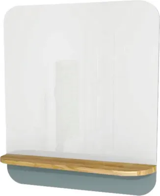Produktbild von Badspiegel mit Holzablage Devo Gloria 2.0 86x86 cm Fjord glatt GL2-LUPL86-1-F72D01
