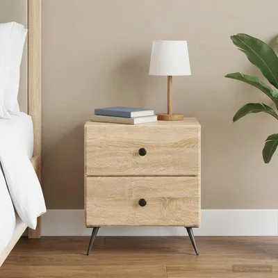 Immagine prodotto di vidaXL Comodino in rovere Sonoma 43 x 34,5 x 47,5 cm in materiale derivato dal legno