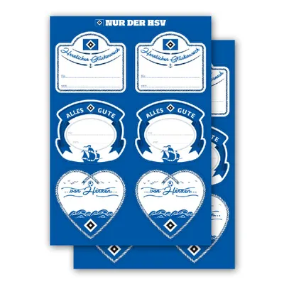 Produktbild von HSV Aufkleber-Set "Geschenketiketten" 2-er Set Hamburger SV