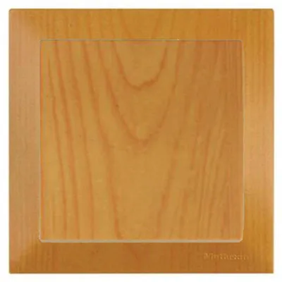Produktbild von Schalter Eiche Holzoptik – Rahmen Set – Unterputz – Candela Innenraum Montage