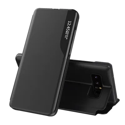 Obrázek produktu pro Pouzdro pro Galaxy Note 8, Smart View Okénko Flip StojánekPolyuretanKožené Ochranné Pouzdro pro Samsung Galaxy Note 8 černé