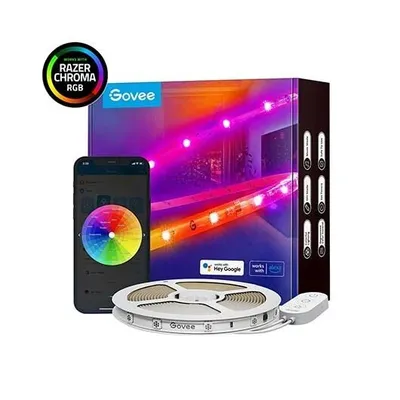 Produktbild von Govee RGBIC Wi-Fi + Bluetooth LED pásková světla s ochranným povlakem Chytré páskové světlo Bílé Wi-Fi/Bluetooth
