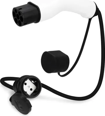 Produktbild von Type 2 auf Schuko Adapter – kompatibler 16A / 250V Ladekabel-Konverter für Elektrofahrzeuge, Wallbox und Ladestationen, tragbar und