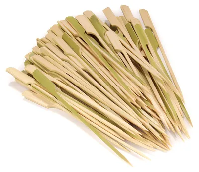 Bambus-Paddel-Spieße 21 cm, 100 Stück, für Cocktails & Fingerfood