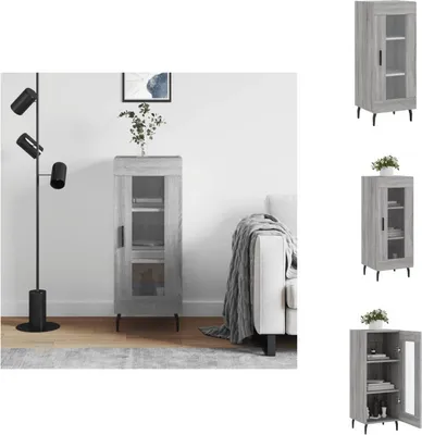 Obrázok produktu pre vidaXL Príborník Grey Sonoma 34,5x34x90 cm Materiál na báze dreva - Príborníky