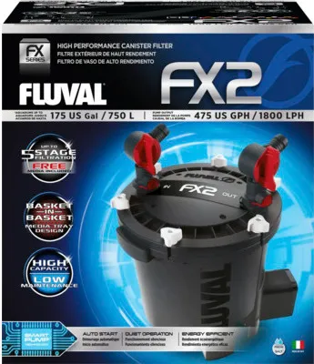 Produktbild von Aquarium-Außenfilter Fluval FX2 ca. 1800 l/h, für Aquarien bis 750 l, 27 W, schwarz