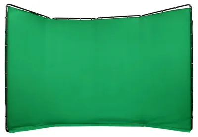Obrázek produktu pro Fotografické pozadí s zeleným pozadím – pozadí – nastavitelné 4 x 2,4 m – skládací kovový rám – polyesterová tkanina – včetně přepravní tašky – zelené