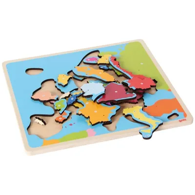 Obrázok produktu pre goki 57509 Puzzle Europa, bunt (1 Stck)