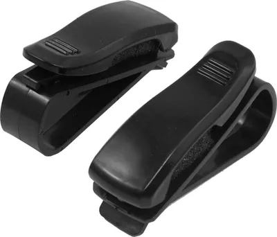Produktbild von Auto PKW LKW Brille Augenbrillen Clip Halter Halterung Klammer schwarz 2 Stš¹cke de