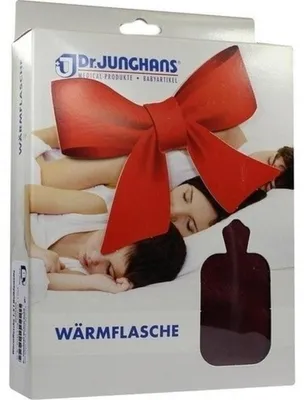 Produktbild von WÄRMFLASCHE 1,5 l mit Flauschbezug bordeaux