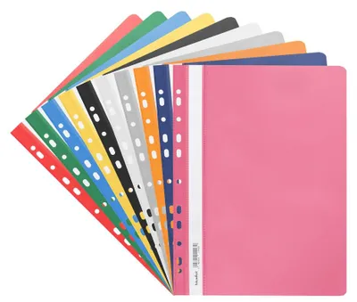 Image de Classeur à anneaux souple en polypropylène, assortiment de couleurs, 10 pièces