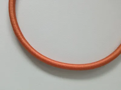 Obrázek produktu pro Guma, pruženka kulatá kloboučnická cihlová 5 mm, metráž / 1 m