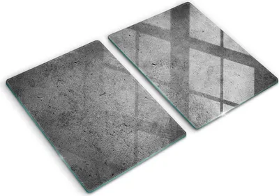Produktbild von Abdeckung Glas - Küchenabdeckung - 2x40x52 cm - Abdeckplatte -Betonsteinstruktur