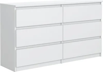 Produktbild von Kommode Venti mit 6 Schubladen 120 cm. Variante: Farbe Weiß